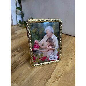 Isaac Jacobs Gold Textured Picture Frame 5x7